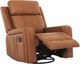 Primo™ International Cavron Cognac Leather-Match Manual Swivel Glider Recliner-1