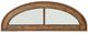 Magnussen Home® Kirkpatrick Weathered Walnut Demilune Sofa Table with Glass Insert Top -4