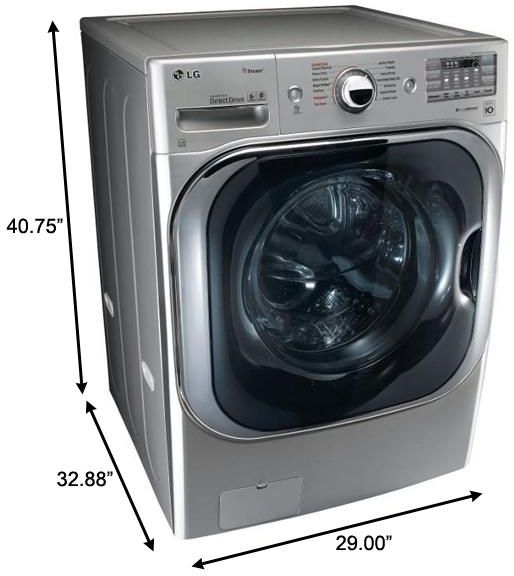 LG 5.2 Cu. Ft. Graphite Steel Front Load Washer-2