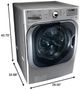 LG 5.2 Cu. Ft. Graphite Steel Front Load Washer-2