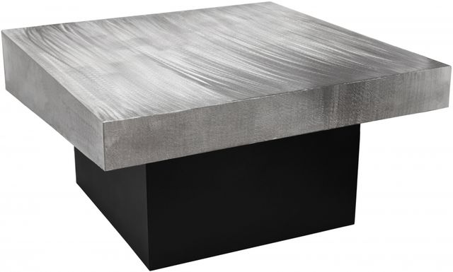 Meridian Furniture Palladium Silver/Black Coffee Table-0