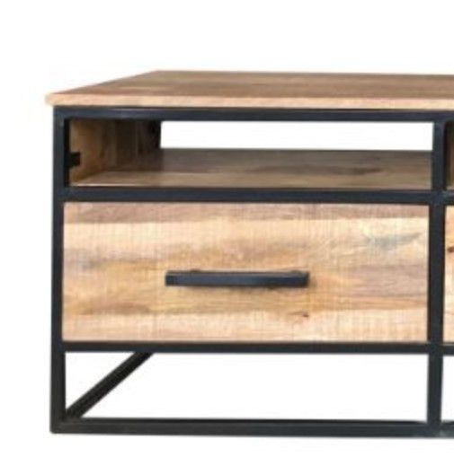 Jaipur Furniture Industrial Sawn 3-Drawer TV Unit-1