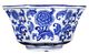 A & B Home Ren Blue/White Decorative Bowl-2