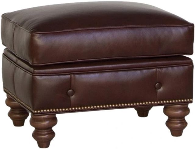 Smith Brothers Customizable 396 Leather Ottoman-0