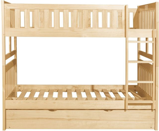 Homelegance® Bartly Natural Pine Youth Full/Full Bunk Bed with Twin Trundle-2