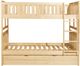 Homelegance® Bartly Natural Pine Youth Full/Full Bunk Bed with Twin Trundle-2