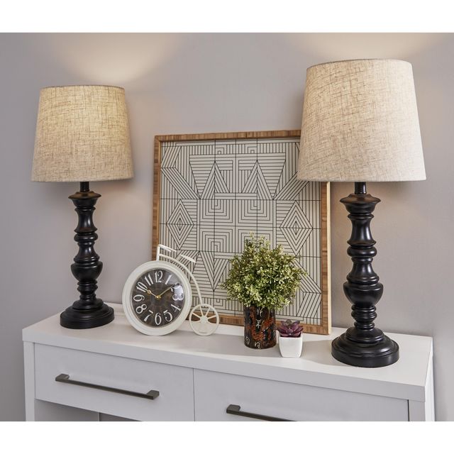 Adesso® Robert Black 2 Piece Table Lamp Bonus Pack-1