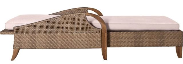 Lane Venture® Edgewood Golden Silvery/White Adjustable Chaise-2