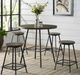 Bernards Branson 5-Piece Black/Brown Counter Dining Set-5