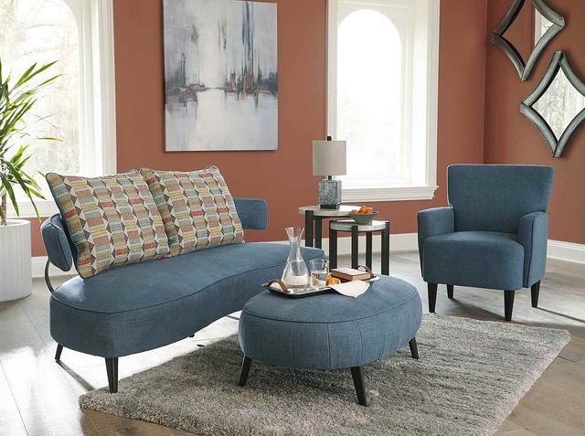 Signature Design by Ashley® Hollyann Blue Oversized Accent Ottoman-4