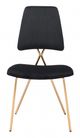 Zuo® Chloe Black/Gold Dining Chair-1