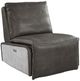 ACME Furniture Metier Aluminum/Gray Leather Power Recliner-0