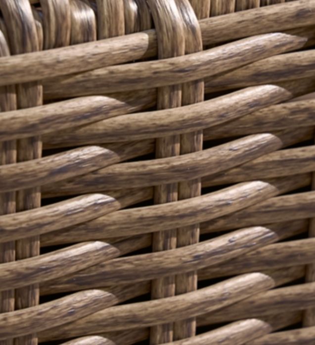 Signature Design by Ashley® Laguna Heights Beige/Gray Fabric/Resin Wicker Outdoor Sofa-4