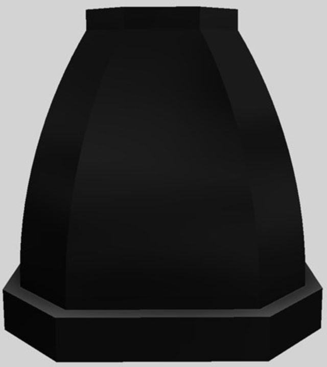 Vent-A-Hood® Designer Series 48" Black Island Range Hood-2