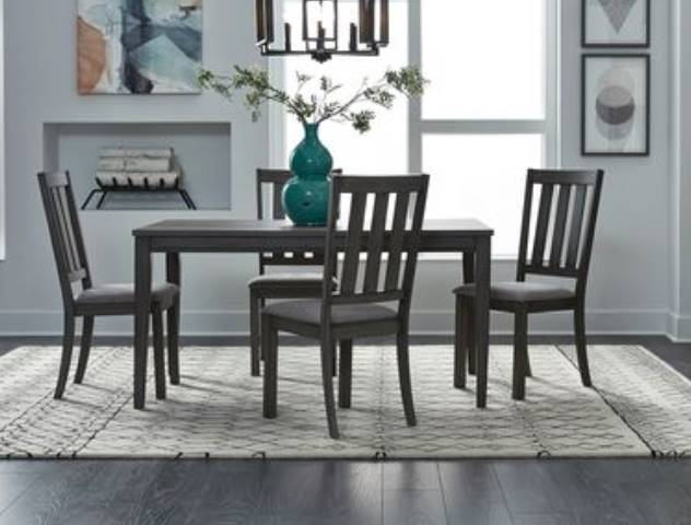 Liberty Furniture Tanners Creek 5 Piece Greystone Dining Set Fitzgerald Home Furnishings Frederick MD