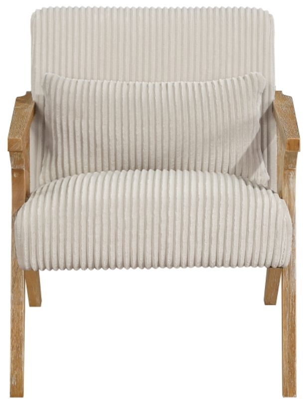 Homelegance® Chevron Beige/Brown Accent Chair-2