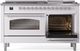 Ilve® Nostalgie II Series 60" White Pro Style Dual Fuel Range-3