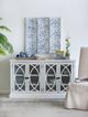 A & B Home 6-Piece Blue/White Aline Decorative Orbs Set-1