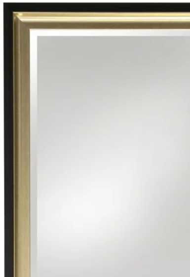 Stylecraft Black/Gold Framed Mirror-1