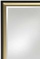 Stylecraft Black/Gold Framed Mirror-1