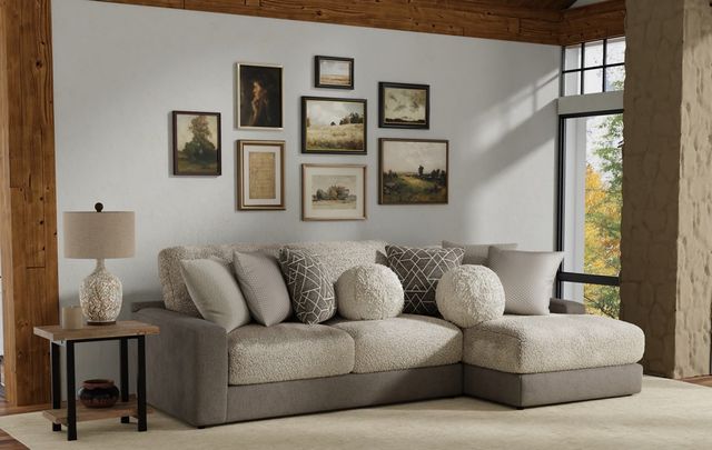 Jackson Furniture Canyon 2-Piece Fawn/Umber Right-Arm Facing Sectional-1