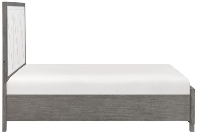 Homelegance® Rowan Gray/Ivory Full Storage Platform Bed-3