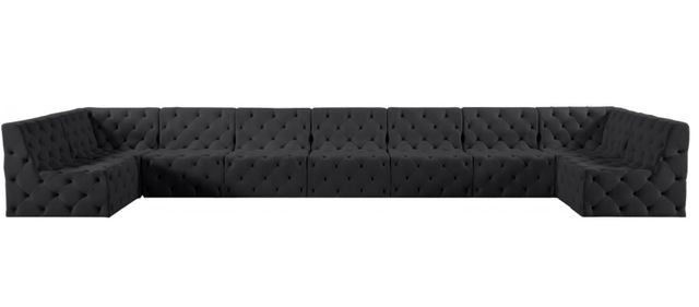 Meridian Furniture Tuft 9-Piece Black Modular Sectional Set-0