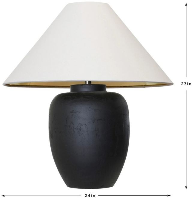 Harp & Finial® Sabian Matte Black Table Lamp-2