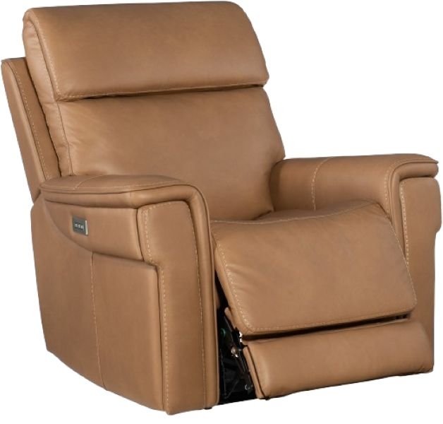 Hooker® Furniture MS Lyra Sahara Sandalwood Power Recliner with Power Headrest-1