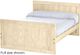 Crate Designs™ Furniture Unfinished Full XL Youth Panel Bed-0