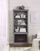 Aspenhome® Churchill Smokey Grey Fireplace Display Case-1