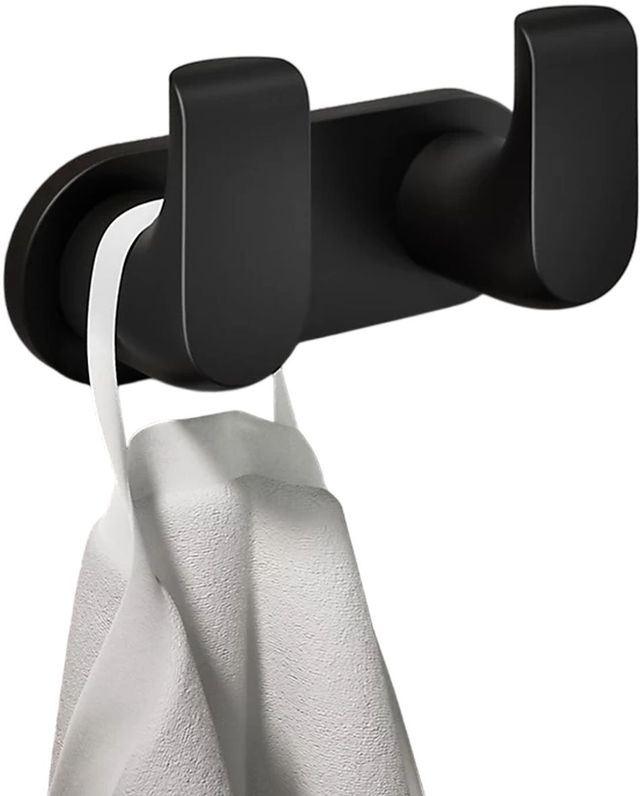 KOHLER® Avid® Matte Black Double Robe Hook-1