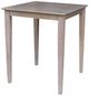 John Thomas Furniture® Dining Essentials Taupe Gray 36" Dining Table-0