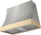 AGA Marquee 36" Stainless Steel Wall Mounted Range Hood with Polished Brass Trim-0