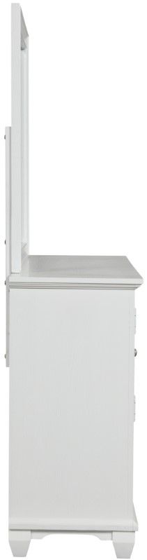 New Classic® Home Furnishings Jamestown White Dresser and Mirror Set-4