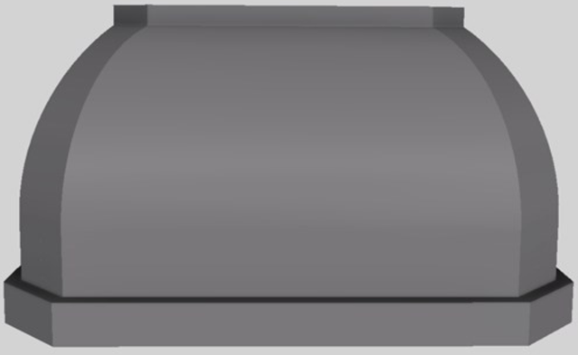 Vent-A-Hood® Designer Series 54" Gunsmoke Wall Mounted Range Hood-0