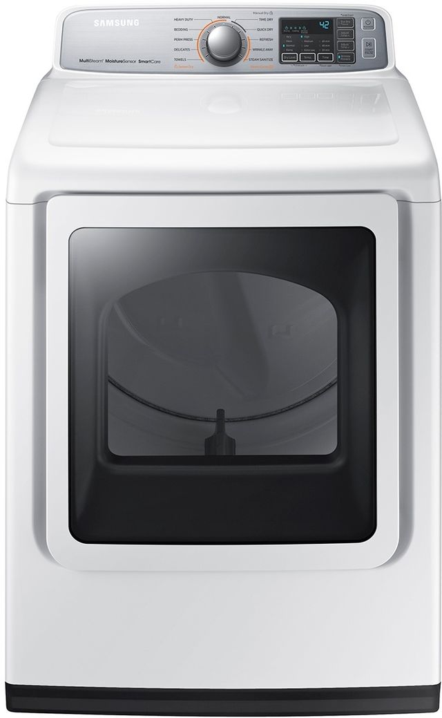 Samsung 7.4 Cu. Ft. White Front Load Gas Dryer-0