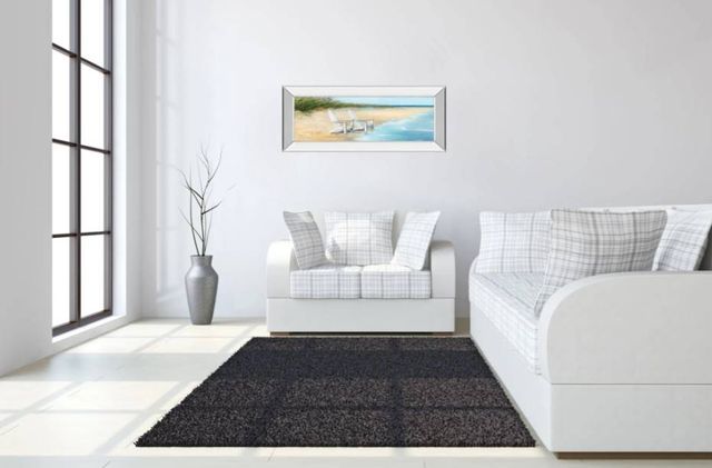 Classy Art Water View II by Sally Swatland Mirrored Frame Wall Art-3