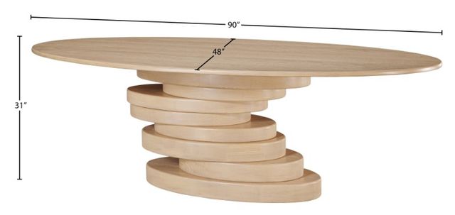 Meridian Furniture Moriah White Dining Table-3