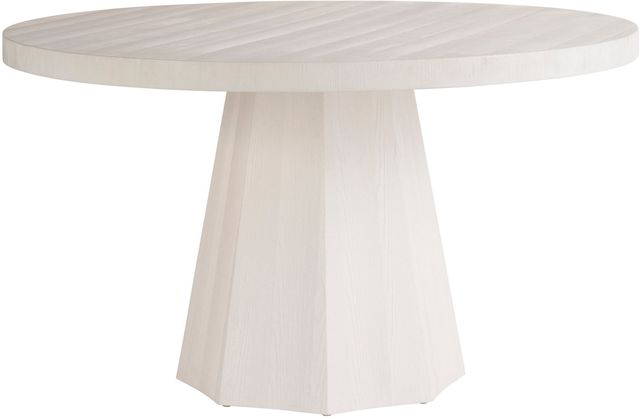 Universal Weekender Coastal Living Home Mackinaw White Sand Round Dining Table-2