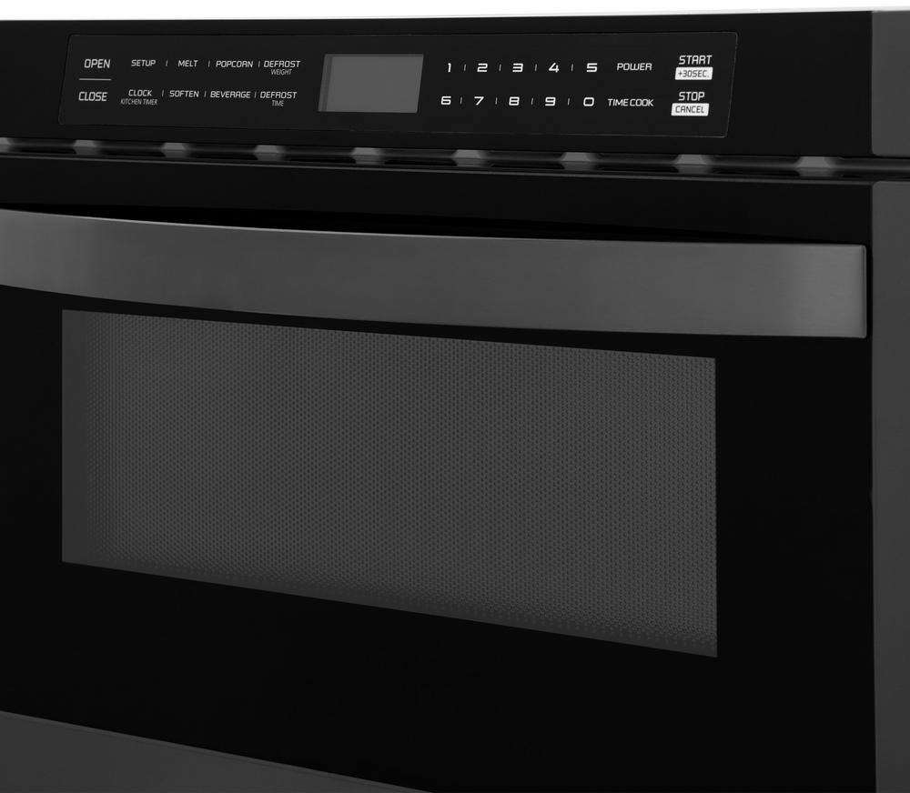 Zline 1.2 Cu. Ft. Black Stainless Steel Microwave Drawer - Thumbnail 5