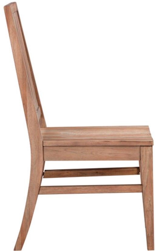 A-America® Casual Loft Roasted Hazelnut Panel Back Dining Side Chair-3