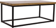 Jofran Inc. Ames Brown Coffee Table with Black Base-0