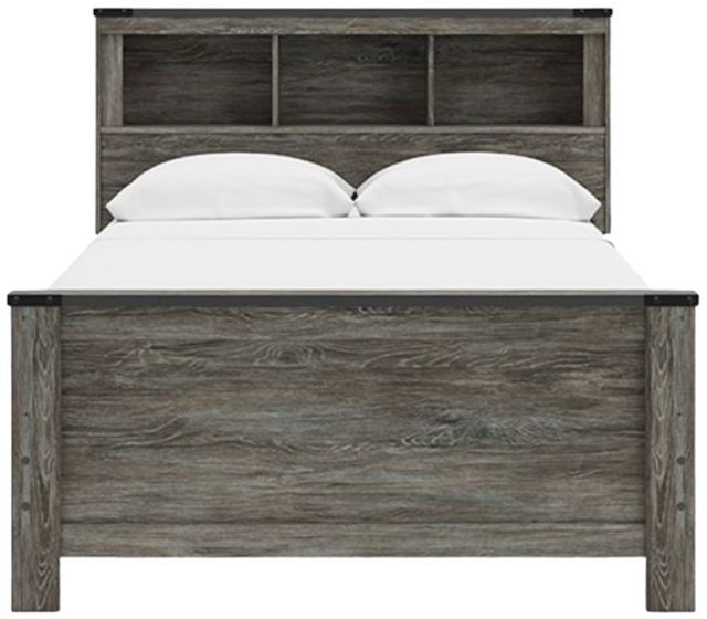 Signature Design by Ashley® Frandern Gray Full Bookcase Panel Bed-2