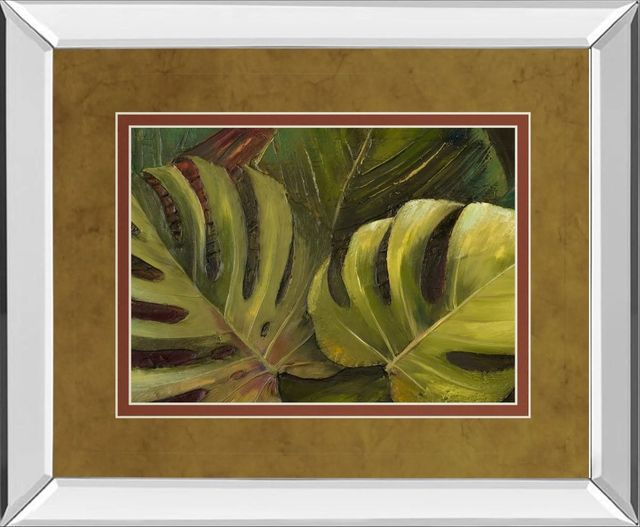 Classy Art Green For Ever I by Patricia Pinto Mirror Framed Wall Art-0