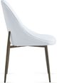 Inspire™ Cleo 2-Piece Aged Gold/White Side Chair-2