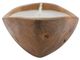 A & B Home Brown/White Raffa Modern Teak Soy Wax Candle-5