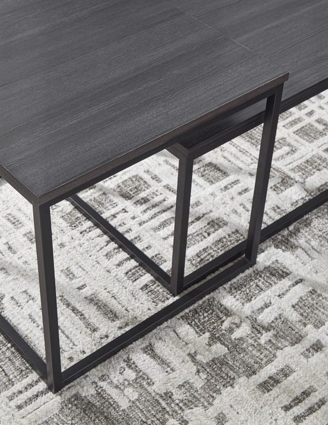 Signature Design by Ashley® Yarlow 3-Piece Black Occasional Table Set-2