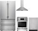Thor Kitchen® 4 Piece Stainless Steel Gas Kitchen Package-0
