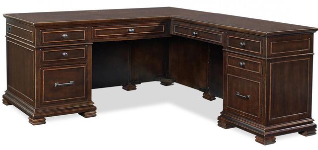 aspenhome® Weston 2-Piece Brown Ale 66" Desk-0
